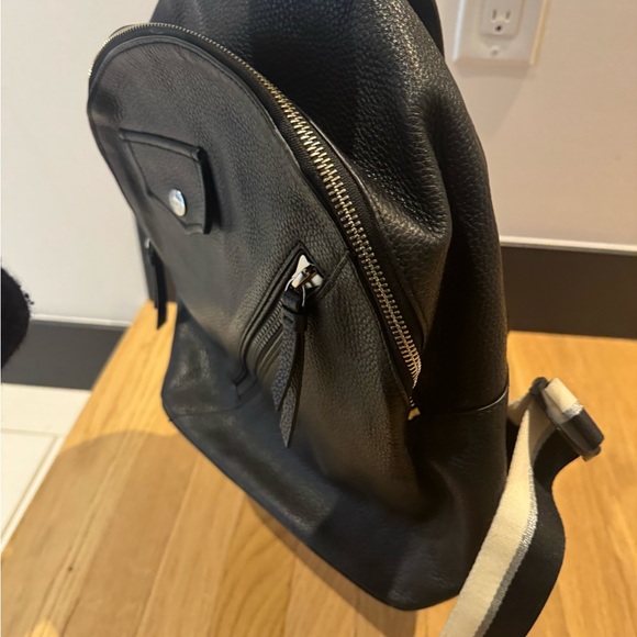 DKNY Black real Leather Backpack - Picture 5 of 8